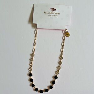MWT Isaac Mizrahi Gold and Matte Black Necklace✨